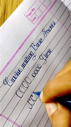 Cursive writing basic stroke | handwriting practice for beginners || . . . . . . . . . . #letteringartist #calligraphy #writingcommunity #cursivewriting #handwritten #handwriting #artist #fb #fbviral #facebookreel Zoya Calligraphy . . . . . Follow for more updates ❤️🥰 | Zoya Calligraphy