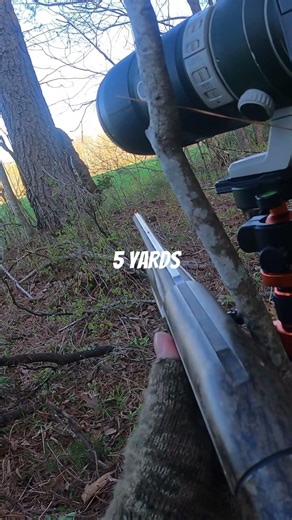 This bird tested my patience but got him at 5 yards #turkeyhunting #longboard #hunting