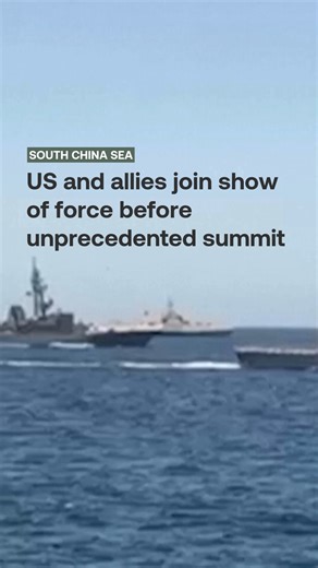 Philippines, US and allies join show of force in South China Sea | Radio Free Asia