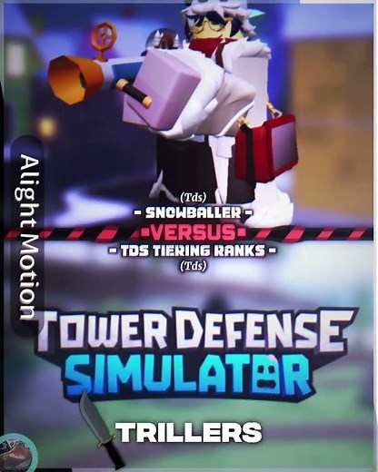 Snowballer vs TDS Tiering Ranks #roblox #tds #shorts #fyp #debate