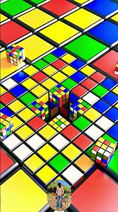 Rubiks Cube Slide and Drop 3 | SatisfyingLooping Video 🧩✨❤️