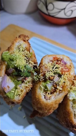 Pocket Chaat 😍 Crunchy, Spicy & Super Tasty | Chatpata Snack in Minutes #shorts #thetastebytripti