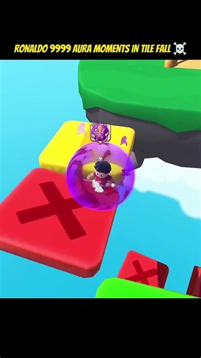 Ronaldo 9999 Aura Moments In Tile Fall Stumble Guys #aura #free #roblox #youtubeshorts #stumbleguys