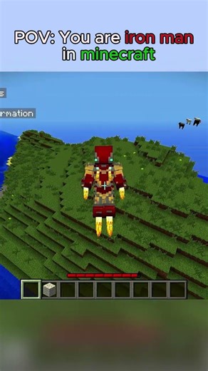 pov you are iron man in minecraft