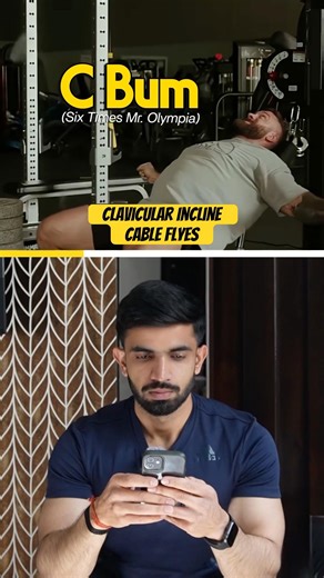 Tried C Bum’s Way of doing INCLINE CHEST FLYES ~ CLAVICULAR CABLE FLYES ✅