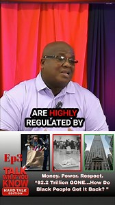 Many don't realize the significant role banks play in their lives. The lack of African-American banks and credit unions isn't accidental. Understanding the banking system is key to avoiding higher borrowing costs. It's crucial to historically understand why borrowing money costs more for some groups. #talkwhatyouknow Episode 3 is out now, Pastor Jones talks with friend of the show Tyrone about "2.2 Trillion, But No Wealth? Black America’s Fight for Money, Power & Respect". How can black America 