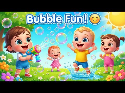 Bubble Fun for Kids 🫧 | Bubble Gun Water Play | 3D Cartoon Toddlers