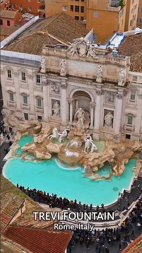Trevi Fountain, Rome - Italy 🇮🇹 | Baroque Masterpiece & Coin Tradition