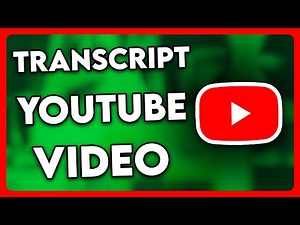 How to Get the Transcript of a YouTube Video (2025)