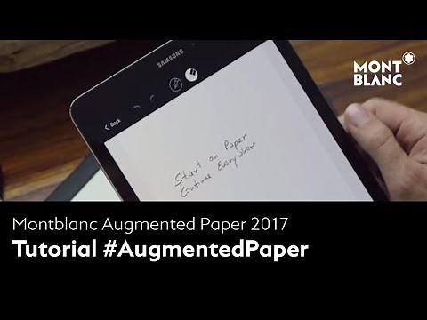 How to use Montblanc Augmented Paper