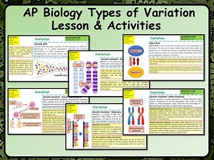 AP Biology Types of Variation Lesson & Activities