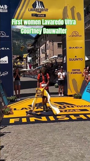 First women Lavaredo Ultra Courtney Dauwalter #running #utmb #trailrunning