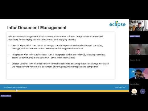 Infor OS Fundamentals Webinar