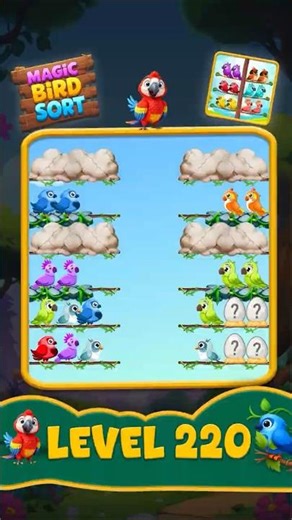 Magic Bird Sort | Level 220