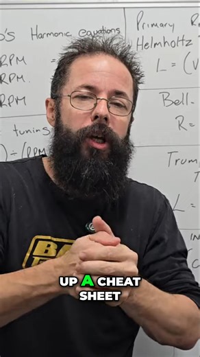 Maximize engine performance! We're sharing a cheat sheet that cuts out 90% of the noise, showing optimal intake length relative to RPM. This is universal and pretty close for any engine! #engine #rpm #intake #performance #tuning #mechanic #cars #diy #upgrade #horsepower | Bain Racing