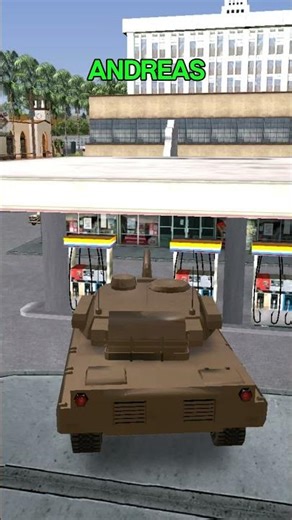 What Happens When a Tank Barrel Hits Gas Pumps in GTA Games? 😂💥 #GTA #Gaming #Shorts