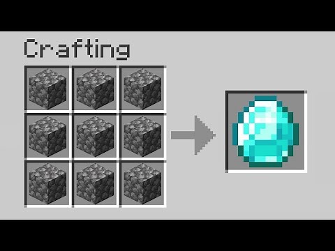 Minecraft but Cobblestone = Diamonds...