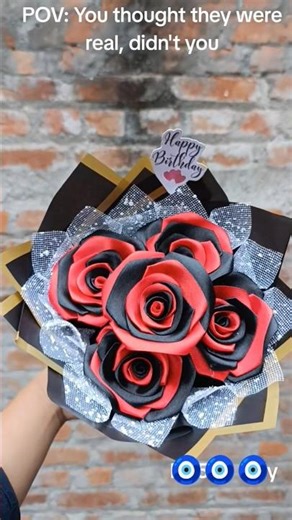 Black & Red Rose Bouquet #customized #rose #bouquet #gift #lovedones