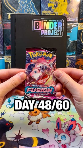 WE PULLED A BANGER. 💥 - Day 48/60 of The Binder Project #pokemon #pokemoncards #fusionstrike #pokemontiktok