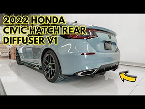 2022 Honda Civic Hatch Back Rear Diffuser Installation V1 | Aeroflowdynamics