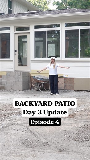 Backyard Patio Renovation Day 3 Update | It’s Taking Shape 🌳👏🏼