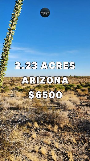 2.23 Acres with road access for Sale in Yucca Arizona for $6,500 #fyp #foryou #reels #realestate #property #realtor #forsale #usa #realestateagent #landcentury | Globally.land