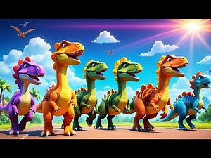 The Dinosaur Stomp Stomp Song | Fun Dino Dance Rhyme for Kids | Roar and Stomp Along