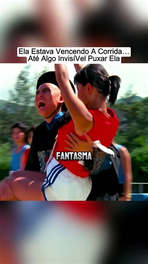 She was winning the race… until something invisible pulled her away.