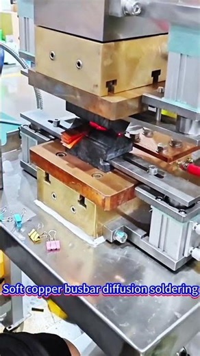 Soft Copper Busbar Diffusion Soldering Machine for High-Conductivity Joints