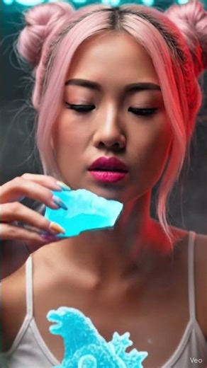 Godzilla Candy Sculpture ASMR | Crystal Crunch | Cinematic AI Mukbang #asmr #mukbang #satisfying