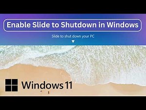 Enable Slide to Shutdown in Windows 8/9/0/11 – Use This Hidden Feature
