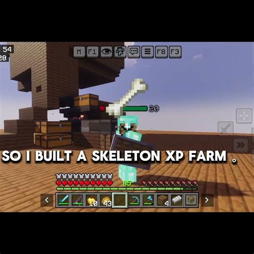 Day 2 💚 Skeleton farm built 💀 grinding for emeralds 😳 Can I finish before 14 days? 👀🔥