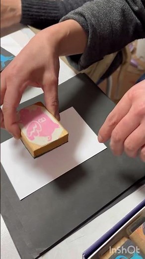 ゴム版スタンプ インクのつけかた🎵