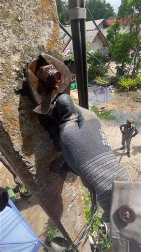 ⚡ Removing an Old Stud Bolt After Years of Service 😱