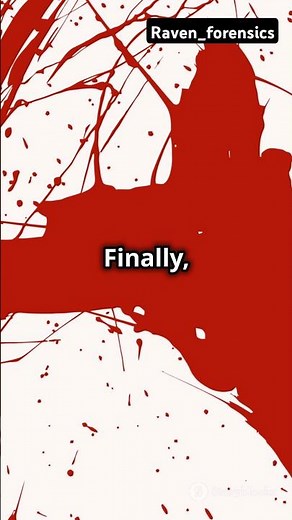 Types of blood spatter pattern found at crime scene! #CrimeScene#Forensics #BloodSpatter#TrueCrime