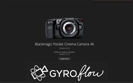 Bmpcc4k使用Gyroflow插件增稳使用教程 升级软件 插件 素材在简介