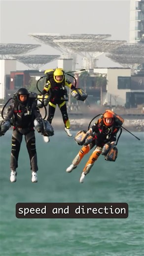 World’s First Jet Suit Race in Dubai 🚀 Human Flight Explained in 45 Seconds