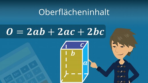 Oberflächeninhalt • Oberfläche ausrechnen
