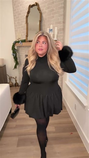 she’s classy, she’s cool, and she’s affordable! More deets on my IG🖤 #holidayoutfit #ootd #outfitinspo #styleinspo