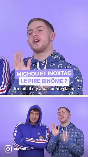 15K views · 12 reactions | Le duo Michou et Inoxtag ont répondu aux questions du FastCam d’#europe1 朗 #michou #inoxtag #interview #youtubeur #influenceur #duo #vlog #viral #celebrityhunted #primevideo #humour #drole #elsabois #michoucroute #teamcrouton #lamiff #streamer #foryou #pourtoi #people #couple #temoignage #media #radio | Europe 1 | Facebook