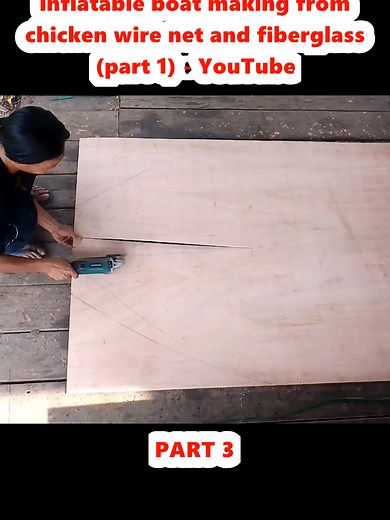 DIY Inflatable Boat Construction with Chicken Wire
