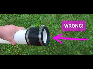 How NOT To Install Rubber Fernco Fittings On PVC Pipe
