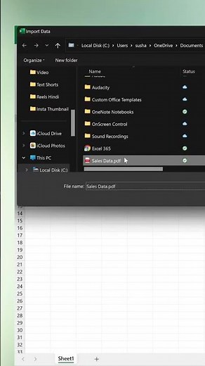 How to Create a PDF from an Excel Sheet (Easy Method) #excel #explore #shorts