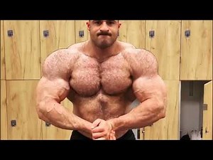 GERMAN MUSCLE BEAST - IFBB Pro bodybuilder Dennis Reinhold - Off season mass checking