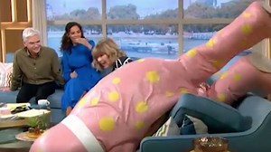 Mr Blobby causes havoc on This Morning