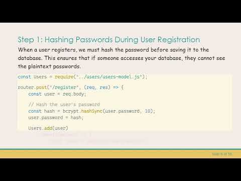 Using bcrypt for Secure Login in Node.js
