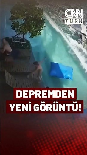 Myanmar'daki Depremden Yeni Görüntü! Gökdelenin Havuzu Böyle Taştı
