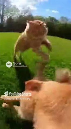 Real GoPro Puppy vs Cat Play Fight 🐶 POV Outdoor Chase in 4K