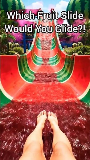 Which Fruit Slide Would You Ride? 🍉 Lychee 🫐 Blueberry 🍉 Watermelon | Super-Satisfying Visual ASMR
