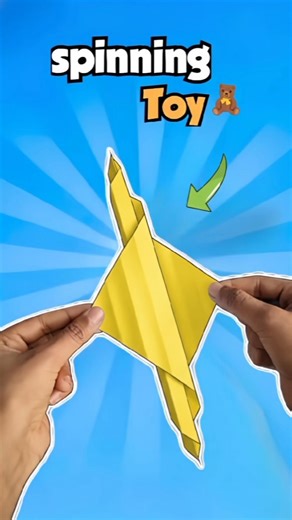 Easy paper spinning Toy | oragmi kids #shorts